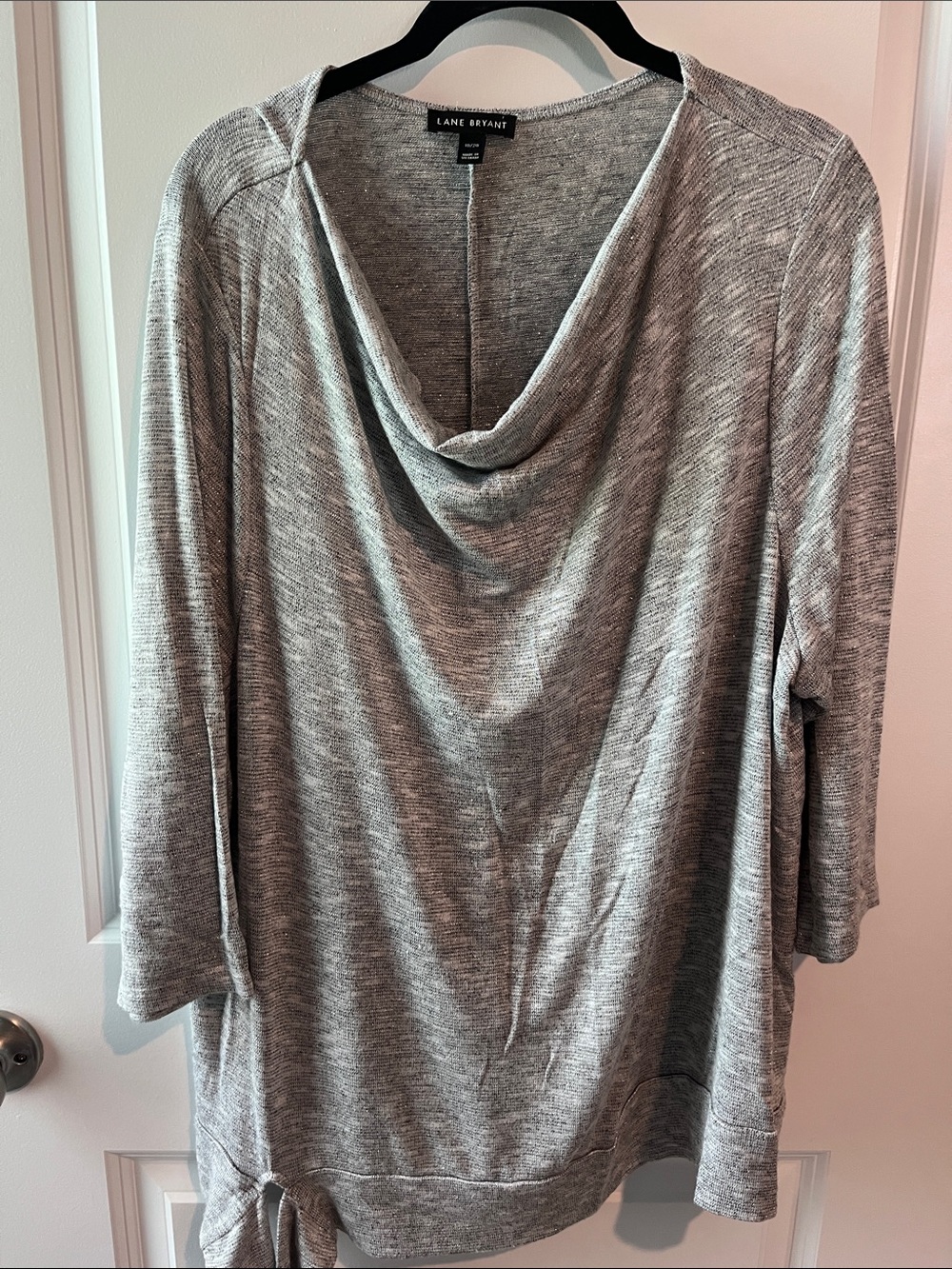 Lane Bryant Light Gray Cowl Neck Sweater